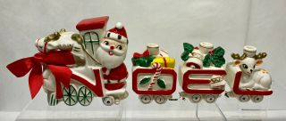 1950s - 60s Japan Commodore SANTA ' s N O E L TRAIN with REINDEER 2