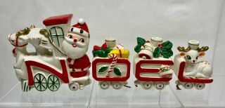 1950s - 60s Japan Commodore SANTA ' s N O E L TRAIN with REINDEER 3