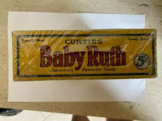 Vintage 1926 Curtiss Baby Ruth Candy Bar Store Display Box,  5 Cent 3