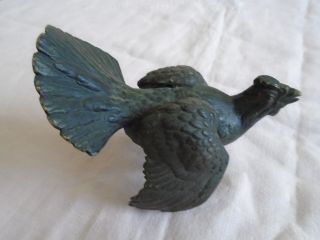 Franz Bergman Vienna Cold Painted Bronze Capercaillie Bird Figurine.