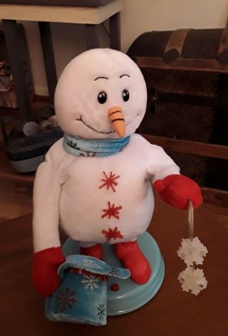 Vintage Gemmy Animated Snowman / Snow Miser Singing Dancing Snowman