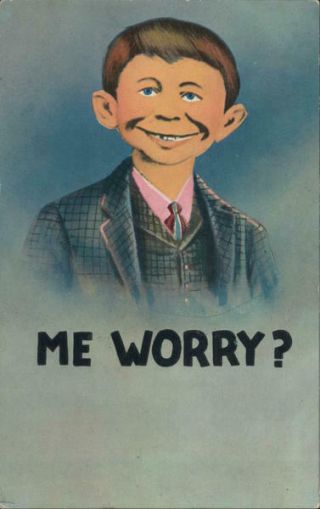 Springfield,  Mn What Me Worry? Alfred E.  Nueuman Brown County Minnesota Postcard