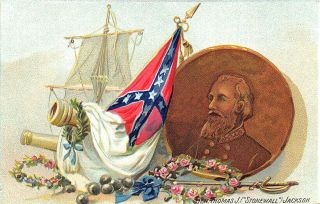 Raphael Tuck Memorial Day Civil War General Thomas J.  Jackson Postcard