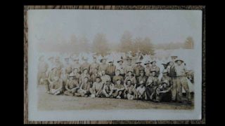 Old Postcard Canadian Troops 135 Batt.  Ontario Canada Camp Borden 1st World War