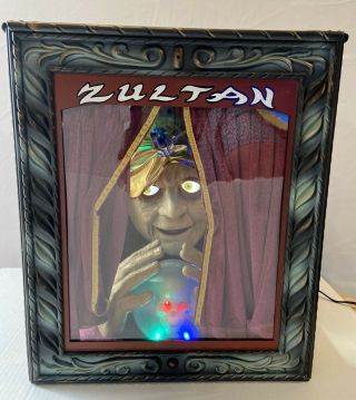 Gemmy Zultan Animated Talking Fortune Teller Box Halloween Decoration