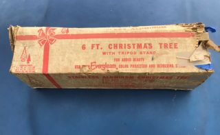 Vintage Aluminum Specialty 6 Foot Aluminum Christmas Tree