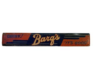 Barq’s Root Beer Tin Door Push Sign