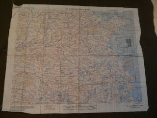 WWII U.  S.  Army Air Forces,  Pilot’s Silk Survival Map,  ESCAPE MAP,  CHINA,  1944 3