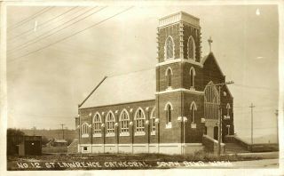 St Lawrence Cathedral,  South Bend,  Washington,  Rppc,  Vintage Postcard