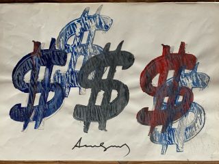 Andy Warhol - Silk - Screen Signed On Paper Of 80 
