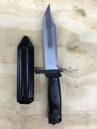 Wwi Wwii Bayonet 6” Blade Black Bakalite Handle