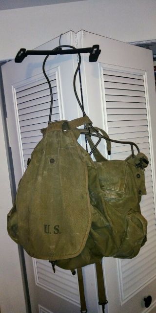 Ww2 Wwii Us Army Mountain Rucksack Backpack W Frame 1944 Appenine Italy
