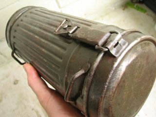 Wwii German Gas Mask Box Case Container Canister.  Guaranteed 100.