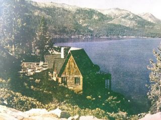 Vtg Postcard,  Lake Tahoe And Mount Rose California.