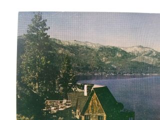VTG Postcard,  lake Tahoe and Mount Rose California. 3