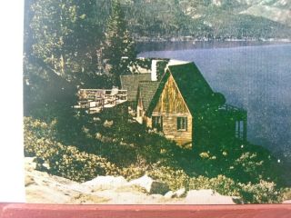 VTG Postcard,  lake Tahoe and Mount Rose California. 4