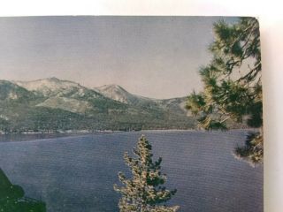 VTG Postcard,  lake Tahoe and Mount Rose California. 5