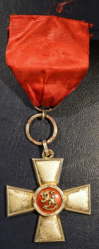 Finland Silver Order Of The Lion Cross Of Merit