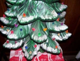 Vintage 24 Inch Ceramic Christmas Tree…pre - Owned