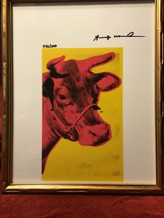 Andy Warhol - Hand Signed - Lithograph Print with 2