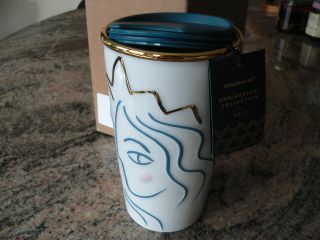 Starbucks White Gold Mermaid Anniversary 2017 Mug Cup Siren Limited Edition Cup