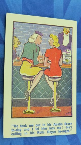 Saucy Comic Postcard 1930 
