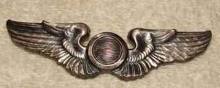 Wwii Us Army Air Force Full Size Observer Wing - Pin Back