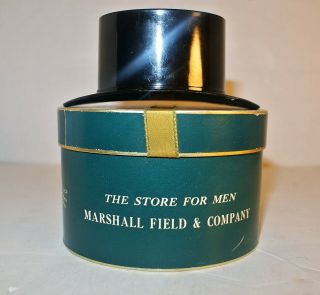 Marshall Fields Chicago The Store For Men Mini Hat Box And Plastic Top Hat Promo