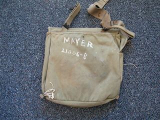 WWII United States Army M - 1936 mussette bag with shoulder strap 2