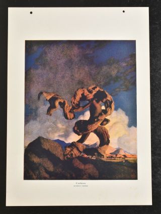 1914 Maxfield Parrish Lithograph Print Cadmus From American Art By Ame.  Artists.