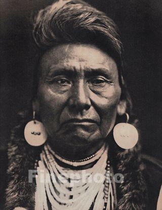 1900/72 Native American Indian Chief Joseph By Edward Curtis Nez Perce Tribe Art
