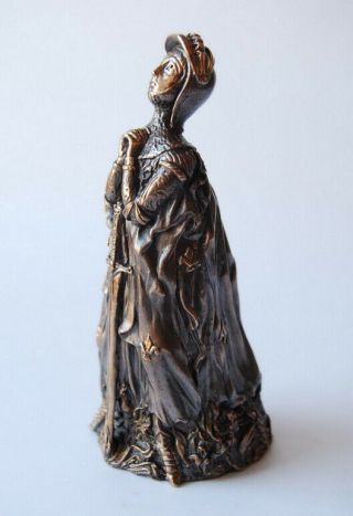Bronze Lady Bell (not brass) / Art Work / Joan of Arc 3