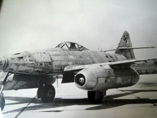 WW2 Framed German Luftwaffe Me262 War Fighter Jet Aeroplane Photo Suppy 2