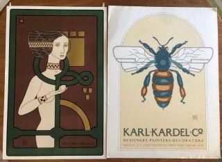 David Lance Goines Year’s Greetings 1977 And Karl Kardel Company Prints 2