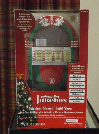 Mib Mr Christmas Rock O Rama Jukebox 18 Songs Wireless Musical Sync Light Show