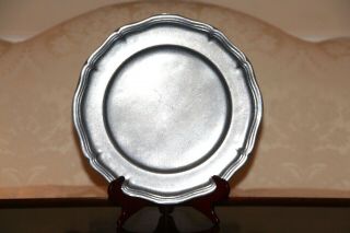 Wilton Armetale Pewter Country French 14 " Large Service Chop Plate Charger Usa 1