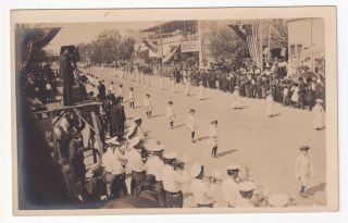 Norwood,  Ohio Oh - Parade On Main Street General Store Rppc Real Photo Postcard