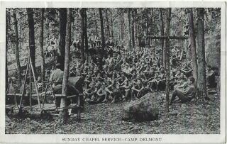 Green Lane,  Pa.  Sunday Chapel Service Camp Delmont Boy Scouts 1937