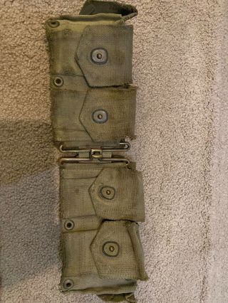 Wwii Ww2 M1 Garand Cartridge Belt M - 1923 Us Army