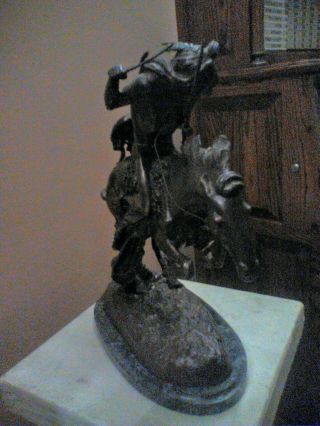Frederic Remington Bronze Statue “cheyenne” 20” X 22”