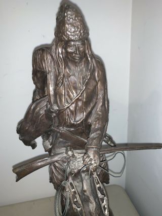 Frederic Remington MOUNTAIN MAN Bronze Statue Sculpture 28 