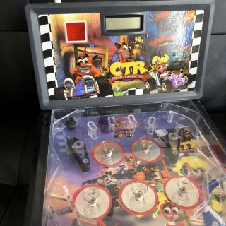 Crash Bandicoot Ctr Pinball Machine Game Vintage 1999