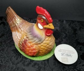 Vintage Ino Schaller German Hen/chicken " Hattie " Paper Mache Candy Container