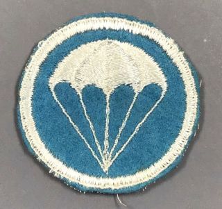 Wwii Army Enlisted Airborne Infantry Cap Patch Cut Edges No Glow