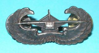 Ww2 Us Army Airborne Glider Wings Pin Sterling Marked