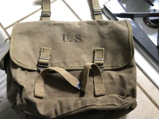Ww2 Wwii Us Army 1942 Bradford & Co.  Manufacturing Musette Field Bag