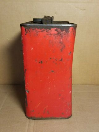 Vintage Erickson Special Motor Oil Can Two U.  S Gallons S.  A.  E.  30 100 Pabaffin 2