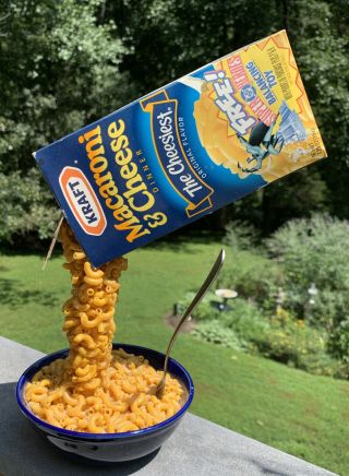 Vintage Pop Art Sculpture Of Macaroni And Cheese