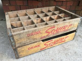 Two Crates Vintage Wooden Soda Crate Nesbitt 