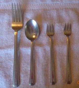 Four Vintage Heavy Plate Utensils From The Los Angeles Ambassador Hotel